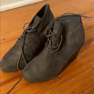 Gray Booties from Target!  Barely Worn!  7 1/2